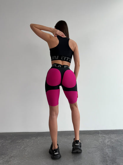 Cycling Short FITRUN Cycling Super Nuts Push-Up "Rose"