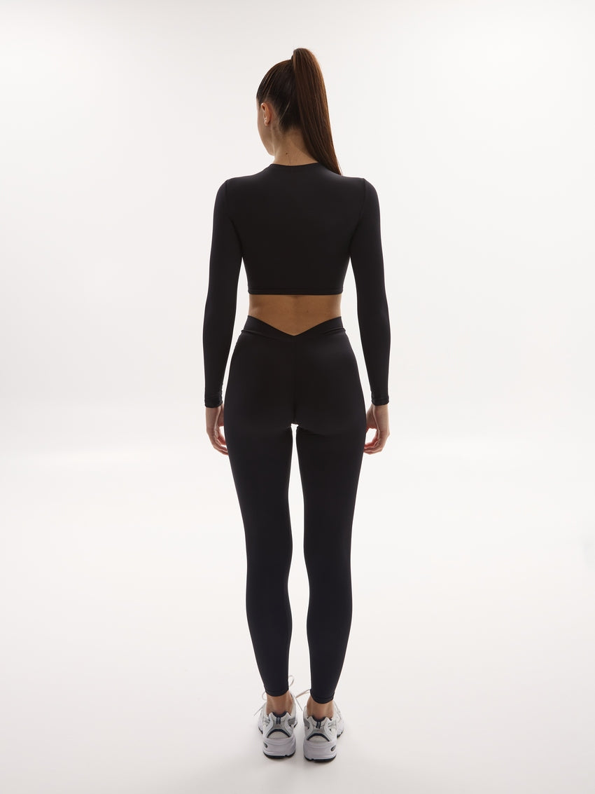 FITRUN Long Sleeve SKIN BASE "Black VE"
