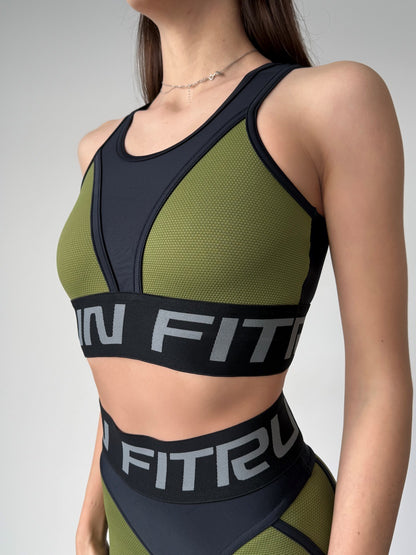 Спортивний Топ FITRUN Top "Khaki Relief"