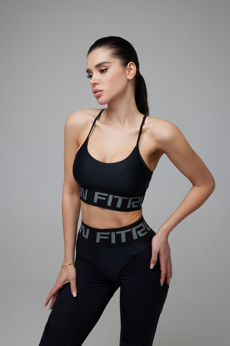 Sports Top FITRUN Top Motion "Total Black"