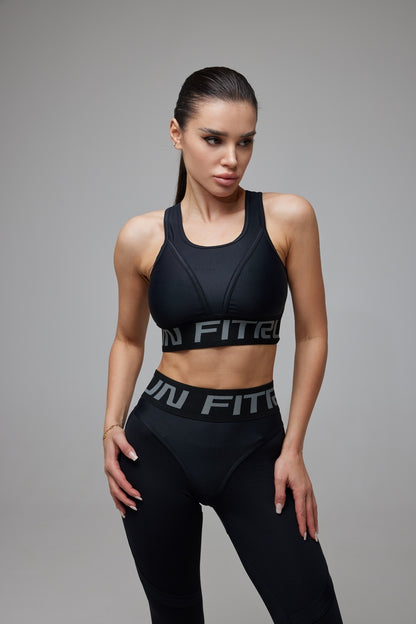 Sports Top FITRUN Top "Total Black"