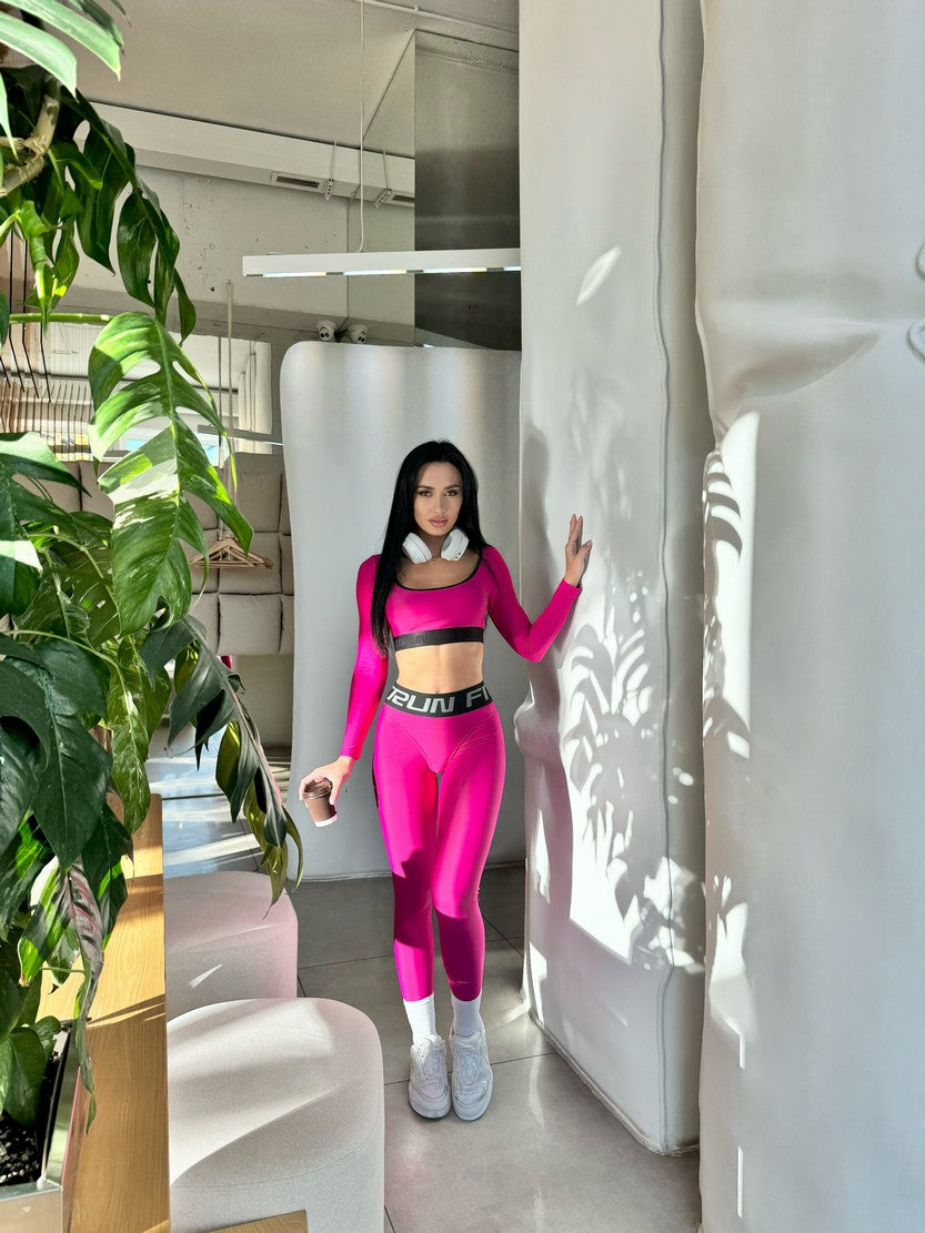Leggings FITRUN Leggings Sculpt "Total Rose"