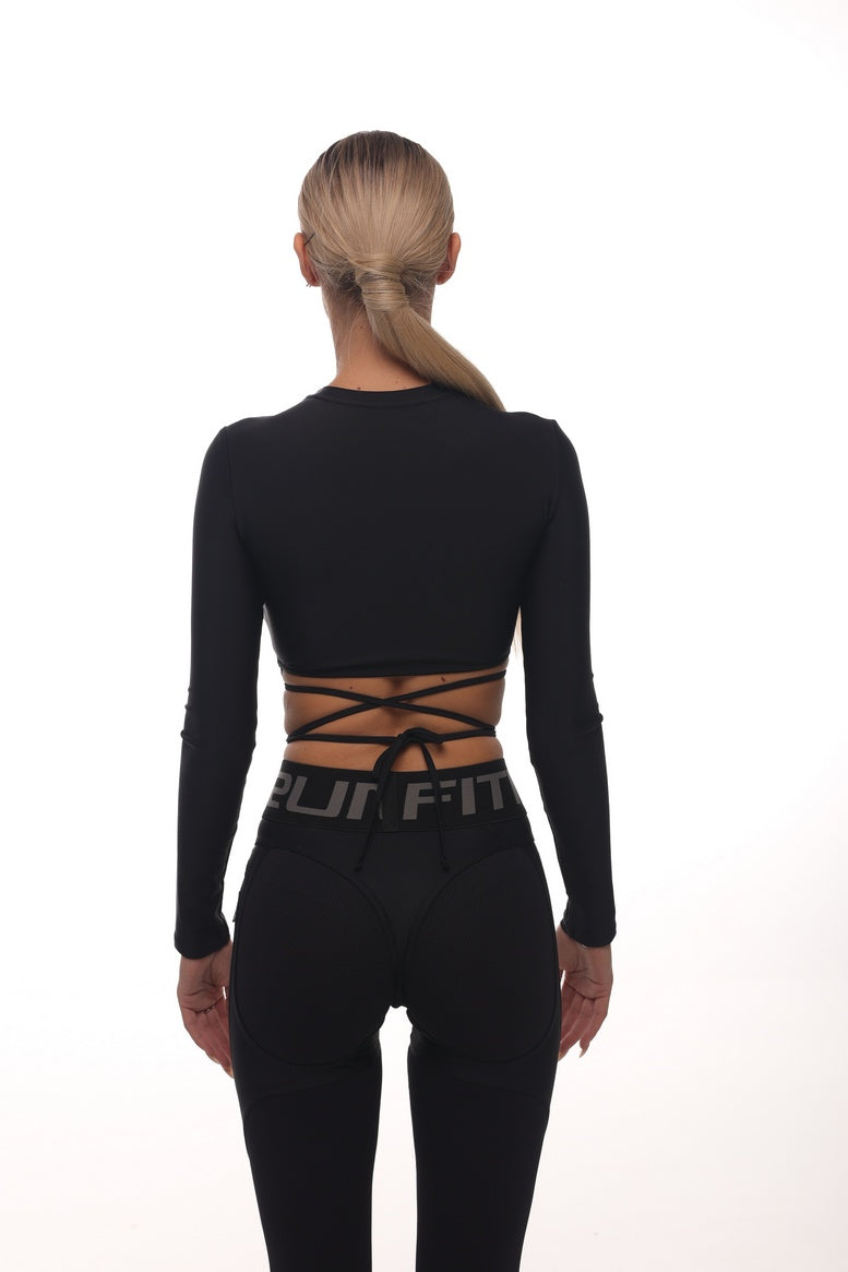 Shortened Rashguard FITRUN Mini Rash X "Black"