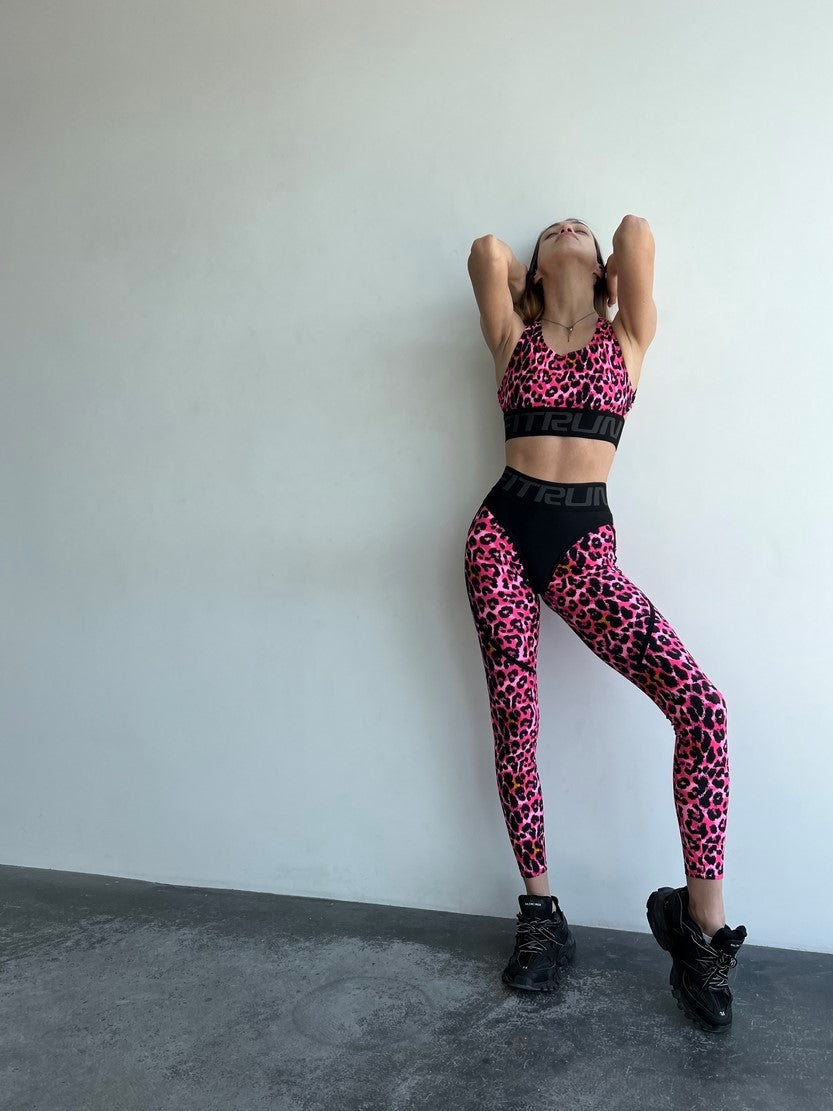 Легінси FITRUN Leggings Super Nuts "Leo Pink"