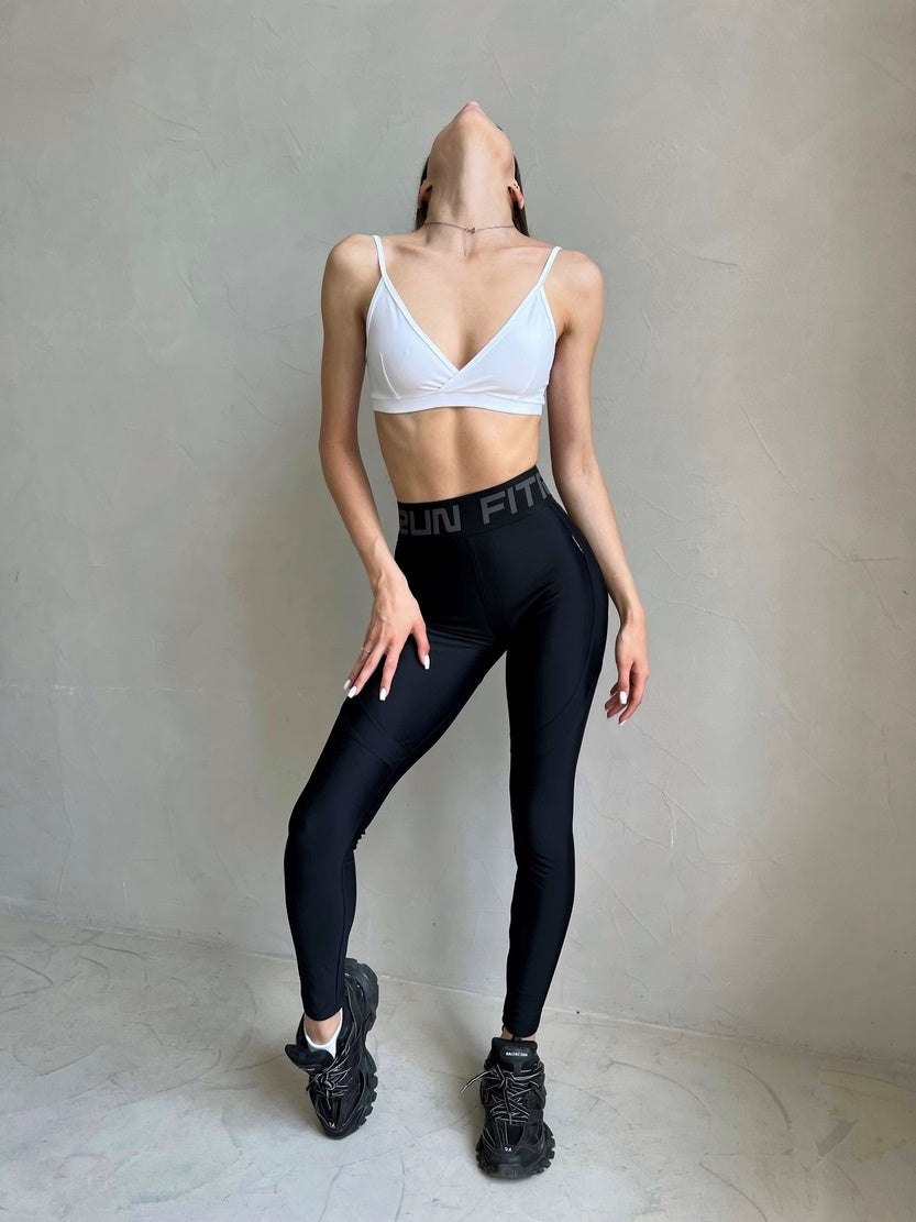 Легінси FITRUN Leggings PowerFul Push-Up "Total Black"