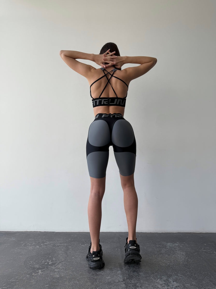 Cycling Short FITRUN Cycling Super Nuts Push-Up "Silver"