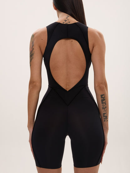 Jumpsuit FITRUN BodySuit Short Versa SLEEVELESS "Black VE"