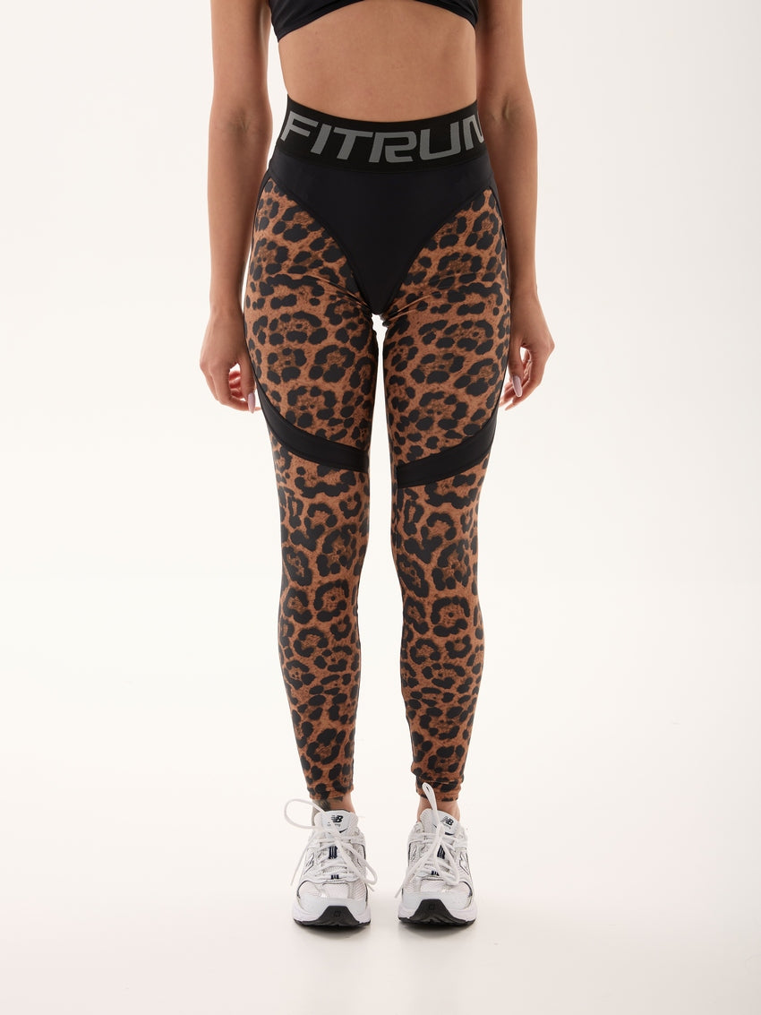 Leggings FITRUN Super Nuts Push-Up "Chocolate Leo"