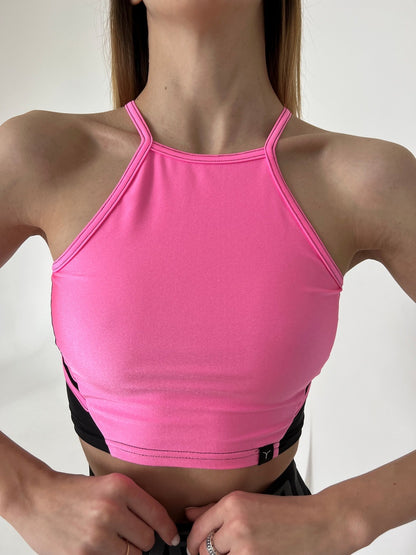 Sports Top FITRUN Crop Top "Shine Barbie"