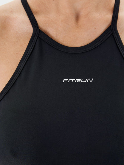 Sports Top FITRUN Crop Top "Black"