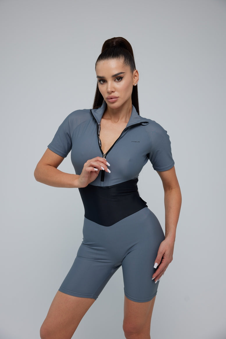 Jumpsuit FITRUN Jumpsuit Base Short "Silver"