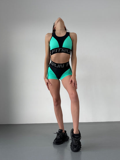 Shorts FITRUN Shorts Super Nuts "Mint Relief"