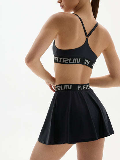 FITRUN Tennis Skort W1 "Total Black"