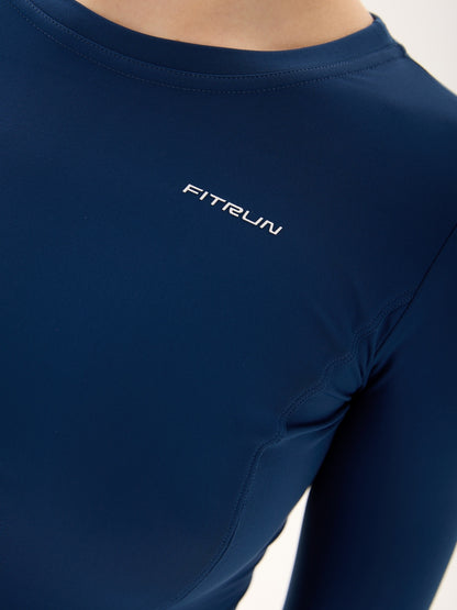FITRUN Long Sleeve WINTER "Blue Fleece"