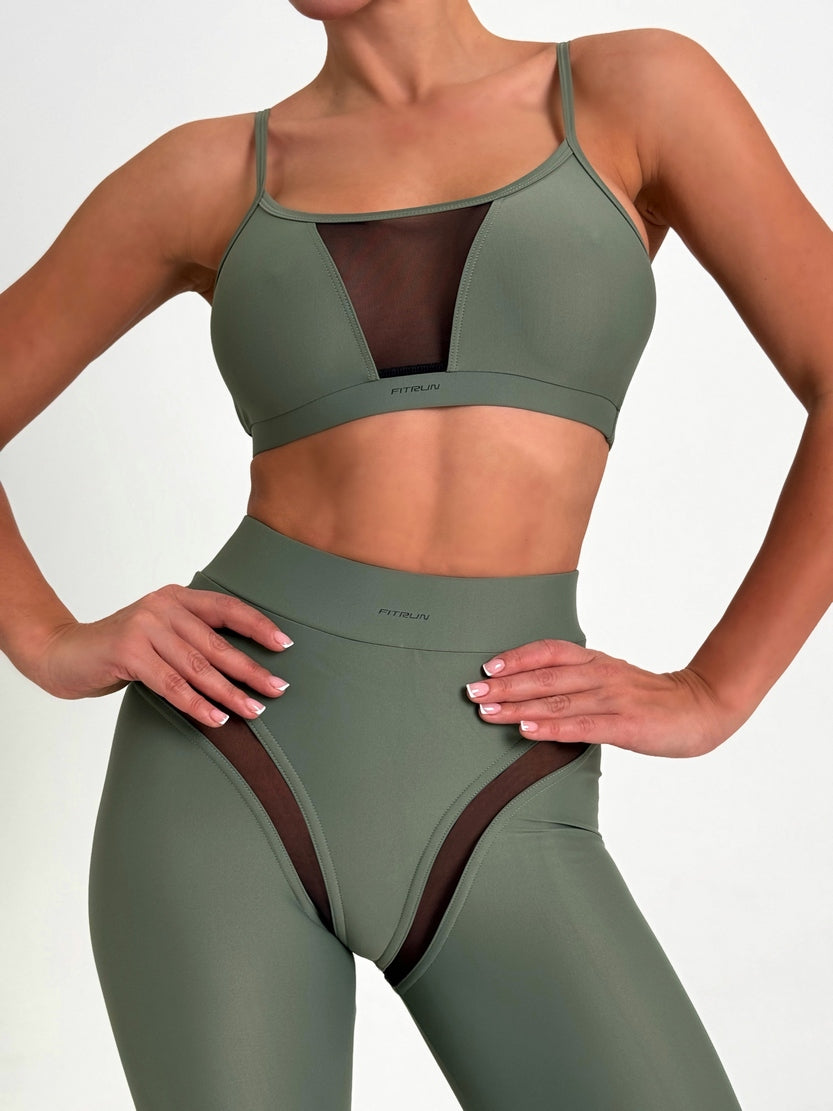 Leggings FITRUN Leggings SPIDER EVA "Olive"