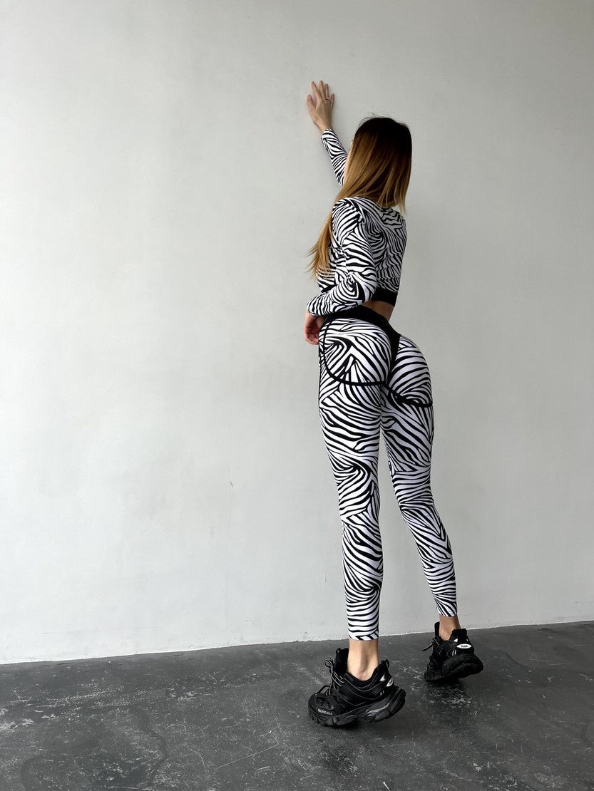 Легінси FITRUN Leggings Super Nuts "Zebra"