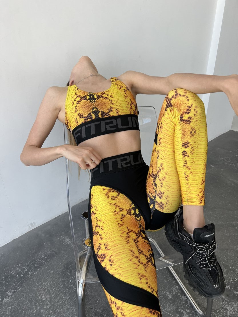 Легінси FITRUN Leggings Super Nuts Push-Up "Royal Python"