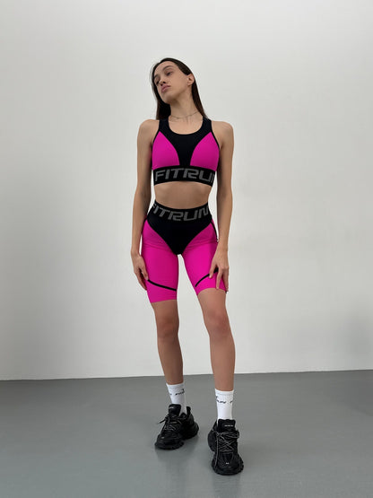 Cycling Short FITRUN Cycling Super Nuts "Pink"