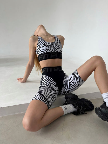 Велосипедки FITRUN Cycling Super Nuts "Zebra"