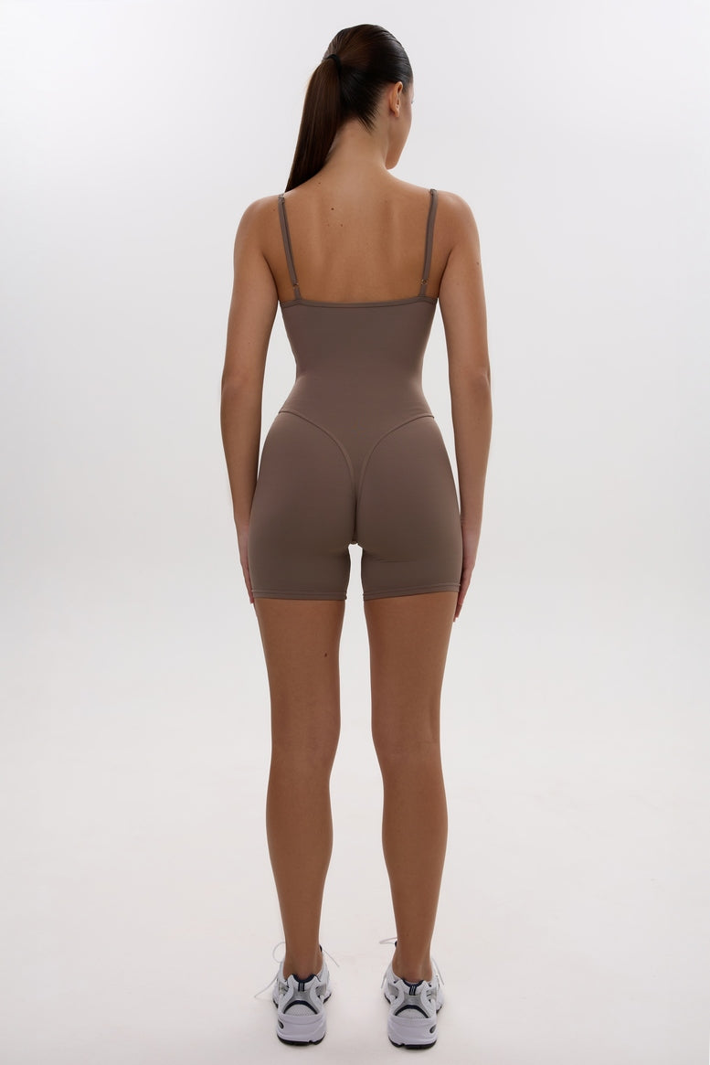 Jumpsuit FITRUN SKIN BODY Short "Sand VE"