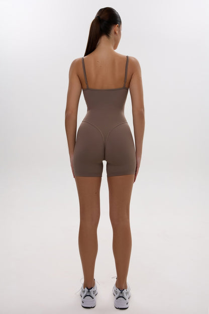 Jumpsuit FITRUN SKIN BODY Short "Sand VE"