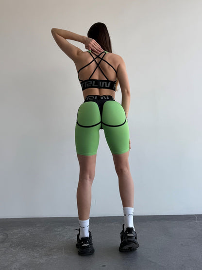 Cycling Short FITRUN Cycling Super Nuts "Avocado Relief"