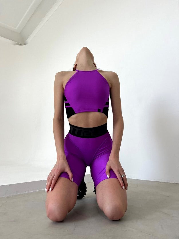 Спортивний Топ FITRUN Crop Top "Shine Violet"