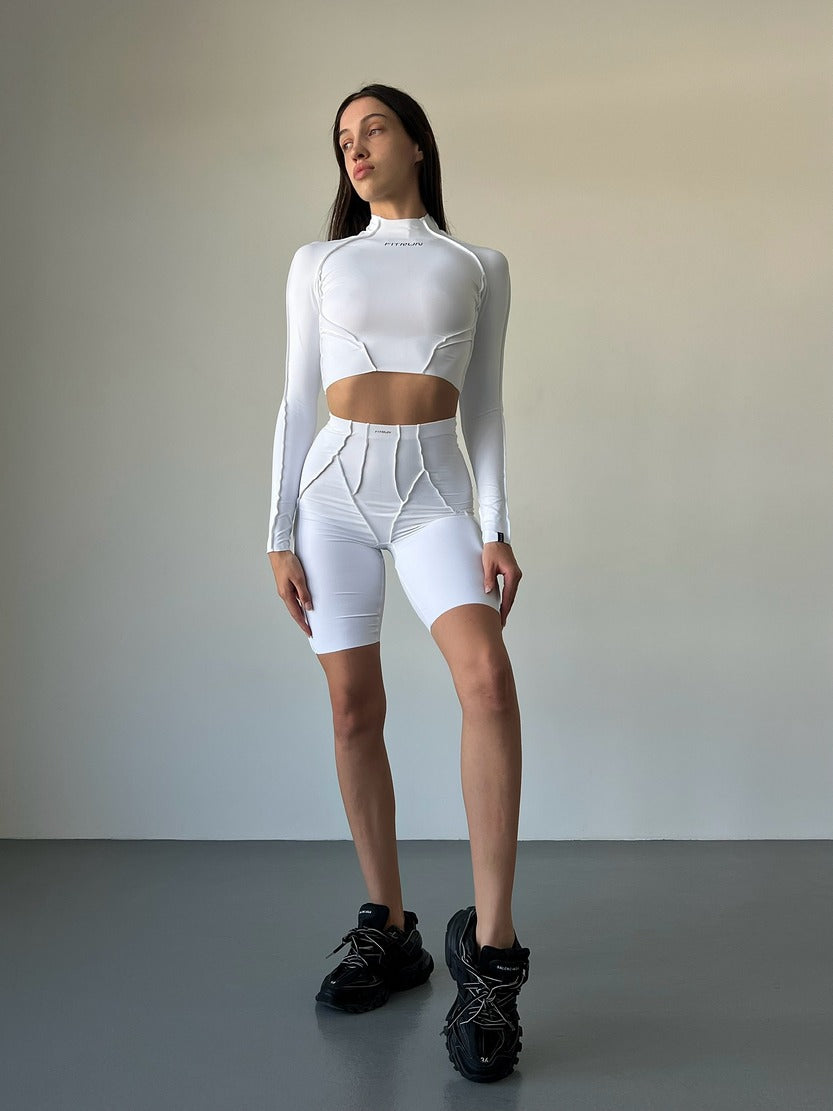 FITRUN Long Sleeve Versa "White VE"