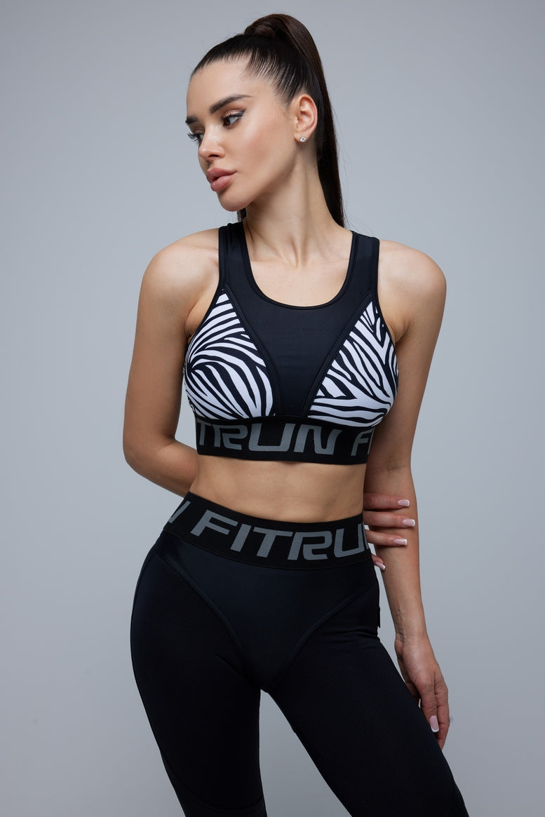 Sports Top FITRUN Top "Zebra"