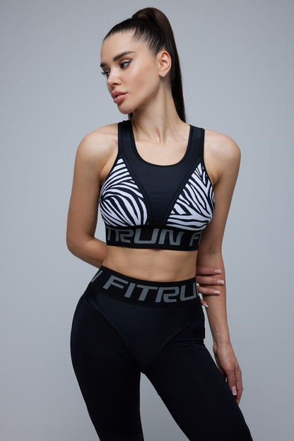 Sports Top FITRUN Top "Zebra"