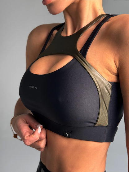 Sports Top FITRUN Top Comfort "Khaki Blaze"