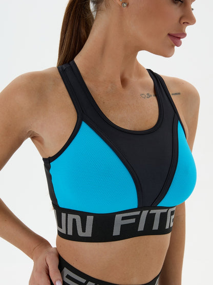 Sports Top FITRUN Top "Sky Blue Relief"