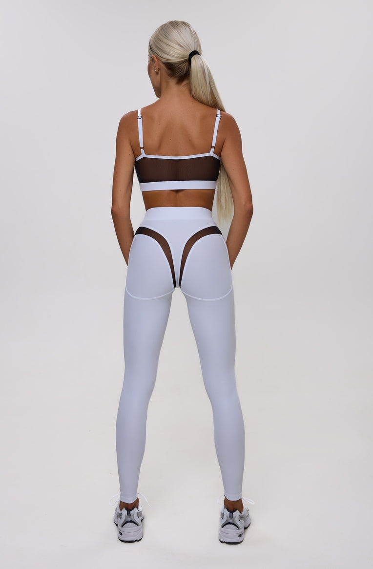Leggings FITRUN Leggings SPIDER EVA "White"