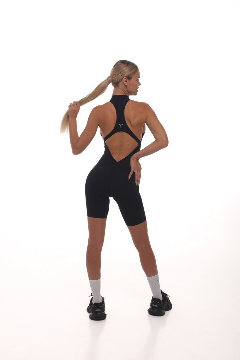 Комбінезон FITRUN Jumpsuit YOGA Short "Black VE"