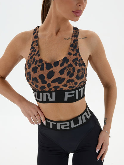 Sports Top FITRUN X Brand "Chocolate Leo"