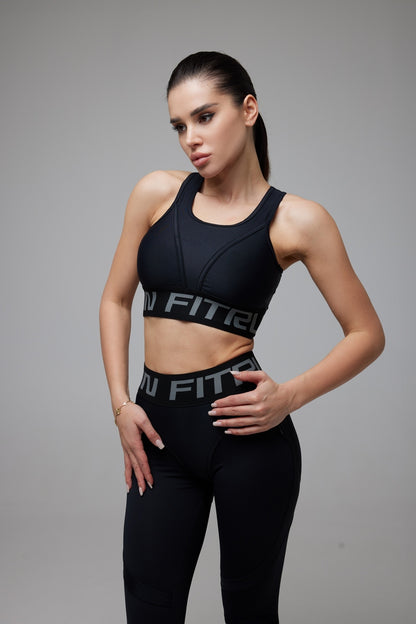 Sports Top FITRUN Top "Total Black"