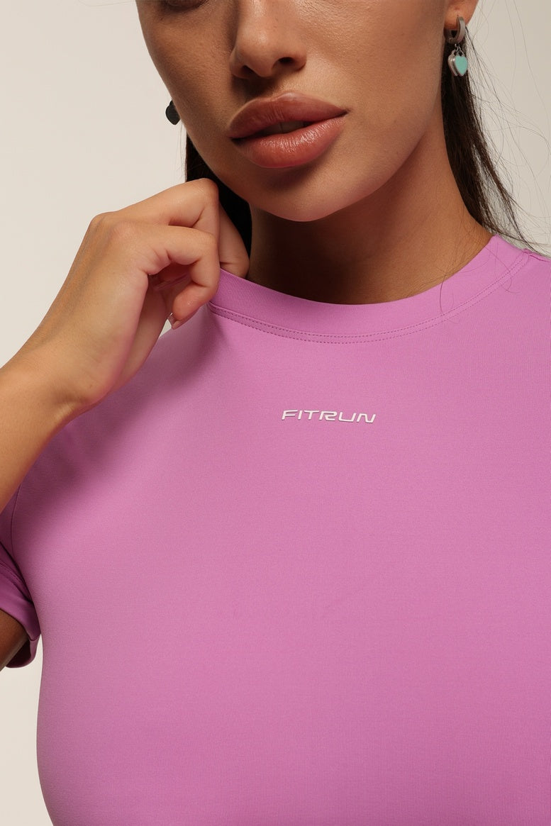 Футболка укорочена FITRUN T-shirt Short SKIN BASE "Fuchsia VE"