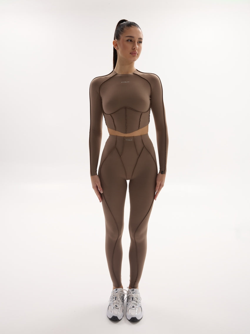 FITRUN Long Sleeve-Corset Versa "Sand VE"