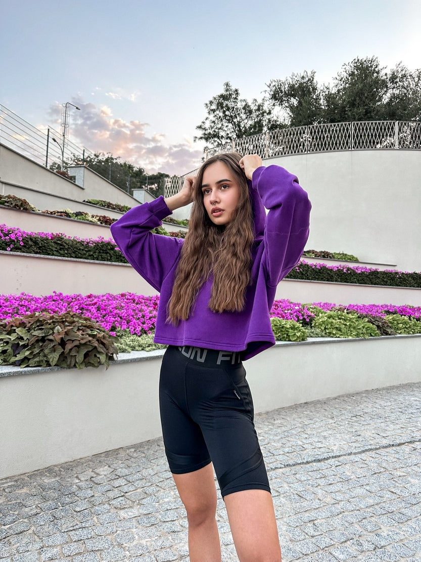 Худі FITRUN Hoodie Midi "Violet"