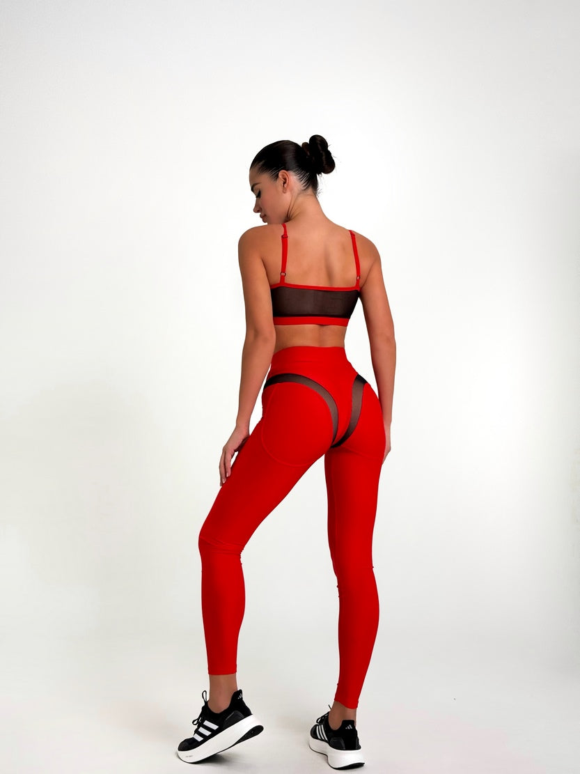 Легінси FITRUN Leggings SPIDER EVA "Red"