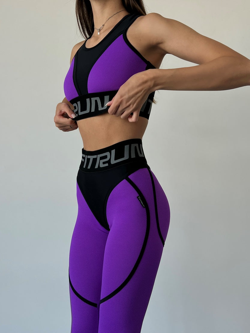 Легінси FITRUN Leggings Super Nuts "Purple Relief"