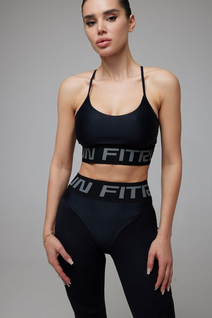 Sports Top FITRUN Top Motion "Total Black"