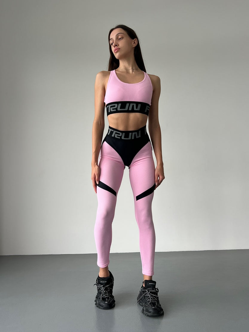 Легінси FITRUN Leggings Super Nuts Push-Up "Flamingo Relief"