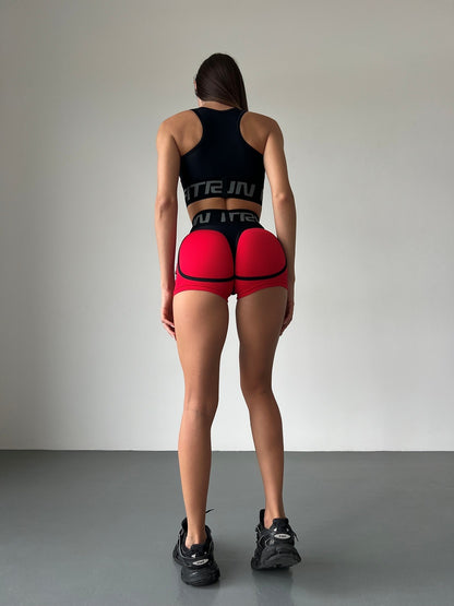 Shorts FITRUN Shorts Super Nuts "Red Relief"