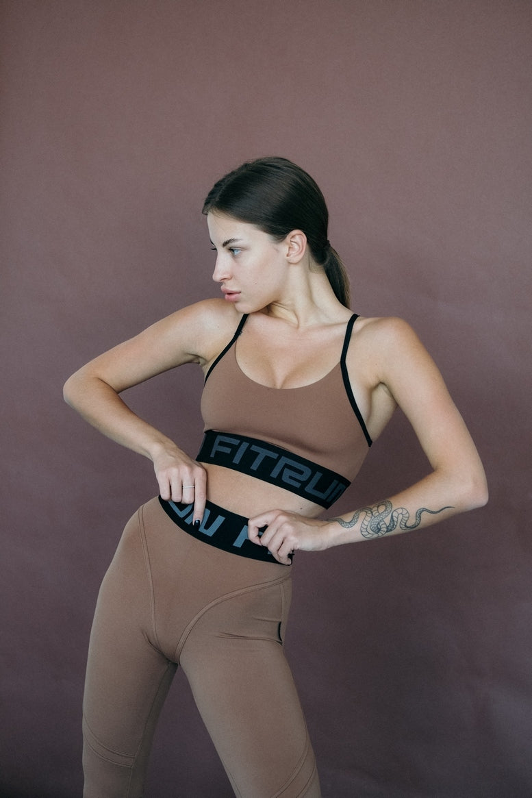 Легінси FITRUN Leggings Super Nuts Push-Up "Total Mokko Soft"