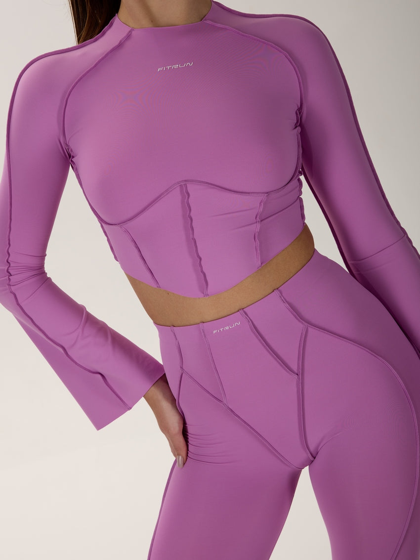 FITRUN Long Sleeve-Corset DISCO Versa "Fuchsia VE"