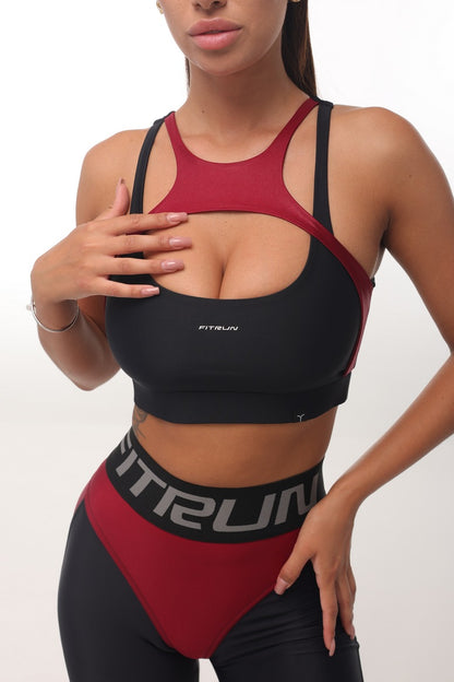 Sports Top FITRUN Top Comfort "Wine Blaze"