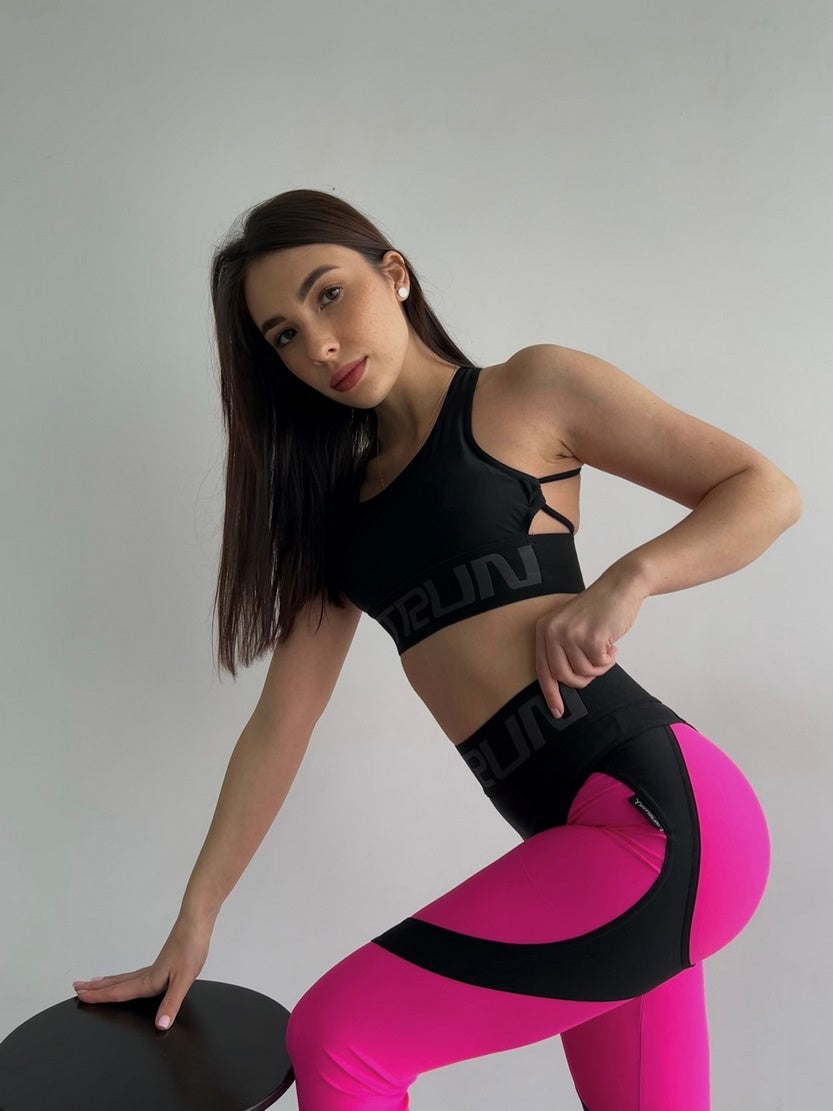 Легінси FITRUN Leggings Super Nuts Push-Up "Pink"