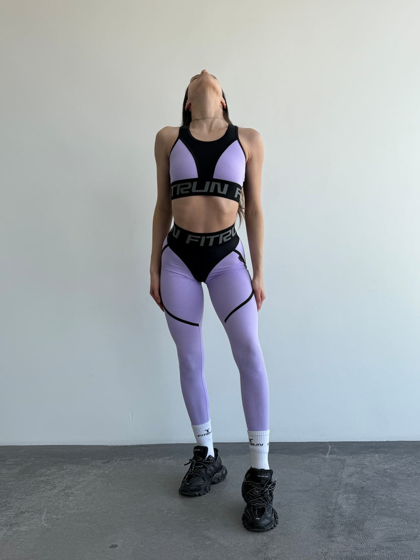 Leggings FITRUN Leggings Super Nuts "Lilac Relief"