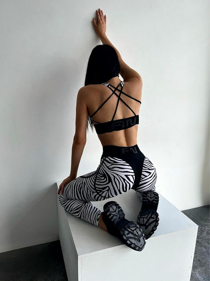 Sports Top FITRUN Top X Brand "Zebra"